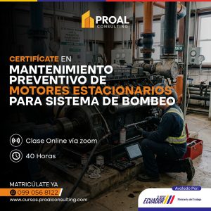 MANTENIMIENTO PREVENTIVO DE MOTORES ESTACIONARIOS PARA SISTEMA DE BOMBEO